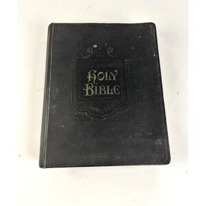 Vtg 1937 A.J. Holman King James Holy Bible Self Pronouncing Reference